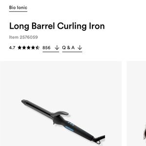 New in box! 1” curling iron with extra long barrel.